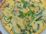 Frittata courgettes basilic