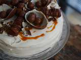 Gâteau chantilly caramel beurre salée et Kinder