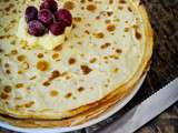 Gâteau de crêpes à a crème pâtissière