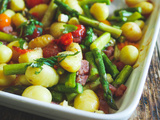 Gnocchis et asperges au four