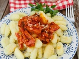 Gnocchis sauce tomate lardons
