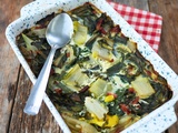 Gratin de blettes lardons