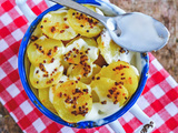 Gratin de pommes de terre à la moutarde à l’ancienne