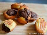 Madeleines marbrées au chocolat toutes moelleuses