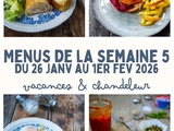 Menu de la semaine 5 – février : c’est la chandeleur