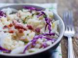 Risotto aux lardons et choux