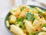 Salade pommes de terre poulet curry