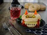 Sandwich bagel d’Halloween