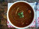 Soupe d’aubergines épicée