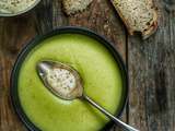 Soupe de courgettes mascarpone moutarde