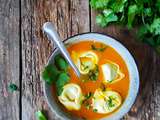 Soupe de tortellinis au butternut