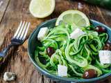 Spaghettis de courgette au citron