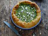 Tarte épinards, lentilles corail et feta