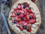 Tarte rustique à la fraise