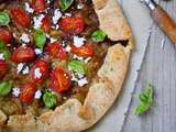 Tarte rustique oignons tomates cerises