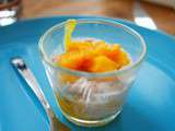 Verrine mangue, thon et fromage à tartiner