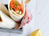 Wraps aux carottes rapees