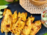 Brochettes de Poulet Satay Thaï