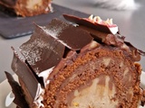 Bûche sans gluten chocolat et châtaigne