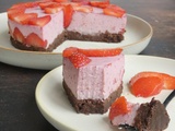 Gâteau aux fraises façon cheesecake, au yaourt (low carb)