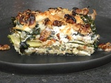 Lasagnes de courgettes aux épinards, feta et pecorino