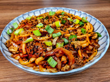 Udon sautées au kimchi