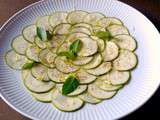 Carpaccio de courgettes