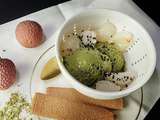 Glace au thé vert matcha