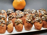 Madeleines au safran, orange et miel