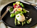 Œuf parfait express aux asperges vertes