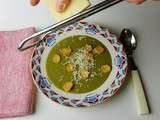 Potage crémeux aux poireaux et pommes de terre