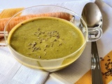 Potage de fanes de carottes au cumin