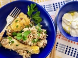 Poulet à l’oignon caramélisé et riz à la cardamome