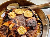 Poulet au citron et gingembre en crapaudine