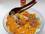 Salade de fenouil, oranges, noisettes