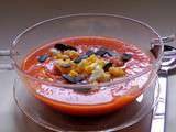 Salmorejo aux poivrons rouges