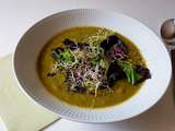 Soupe aux herbes, haricots et orge perlé