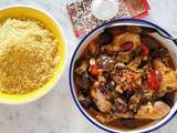 Tajine de poulet aux aubergines