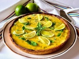 Tarte au citron vert et basilic