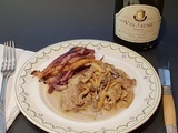 Tendrons de veau au vin jaune et chanterelles