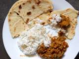 Curry de legumes, naans a la noix de coco / vegetables curry, coconut naans