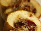 Thème du mois de mars : les desserts vite faits, bien faits !!! pommes au four façon crumble