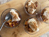 Verrines nectarines & crème de mascarpone