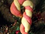 Cannes (christmas candy canes) bicolores à croquer