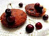 Minis cakes chocolat blanc, cerises et grain de riz soufflés au choco :)