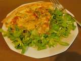 Quiche poulet avocat gorgonzola