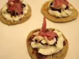 Blinis sarrasin fait maison – fromage frais et bacon