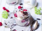 Eton Mess framboises, chocolat et café