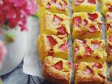 Gâteau amandes et fraises