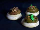 Mini pavlova chocolat, matcha et m&m’s® {Battle Food #17}